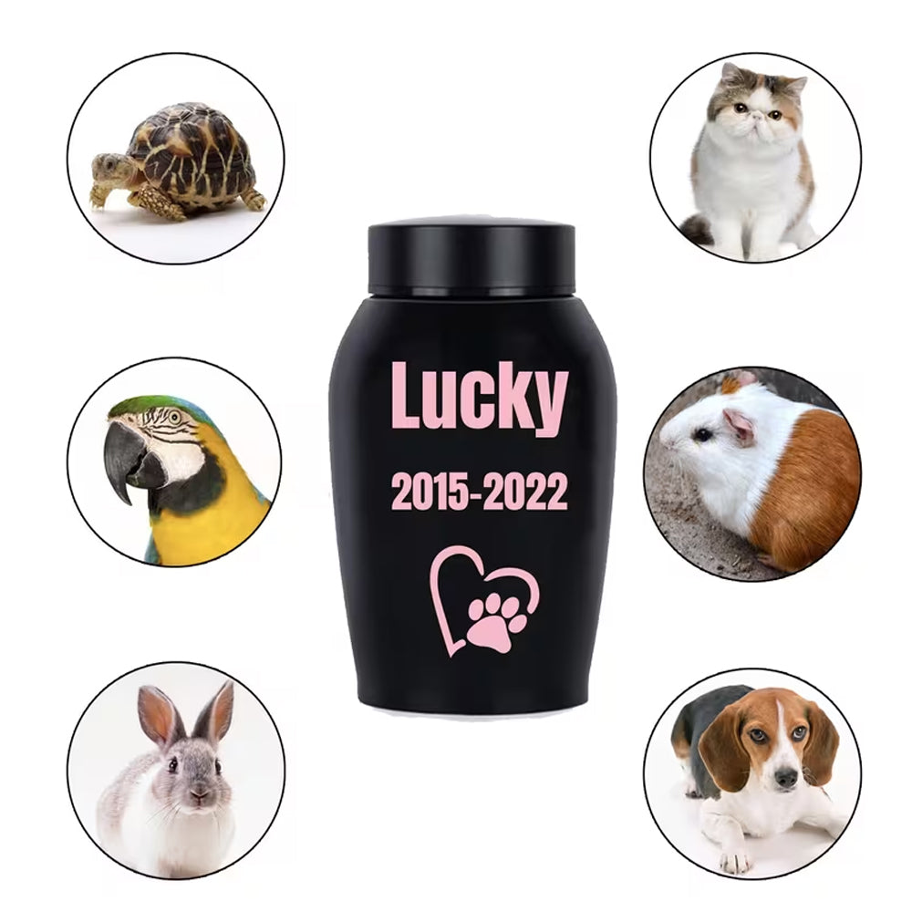 Personalized pet urn for multiple pets
