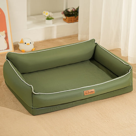 Green pet sofa bed