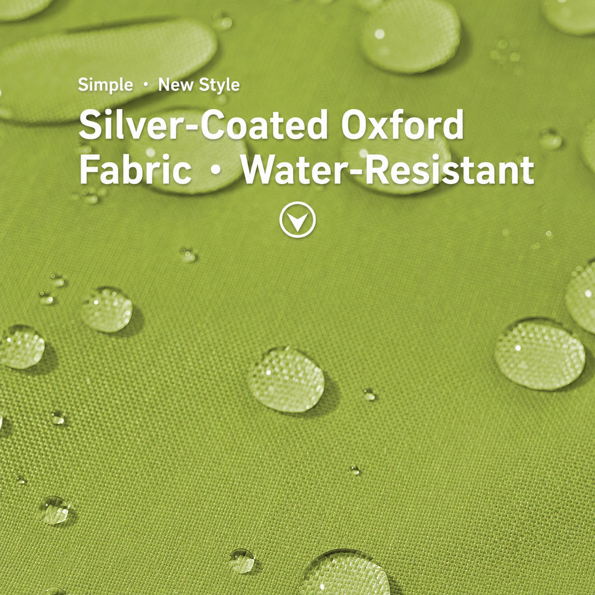 Water-resistant silver-coated Oxford fabric