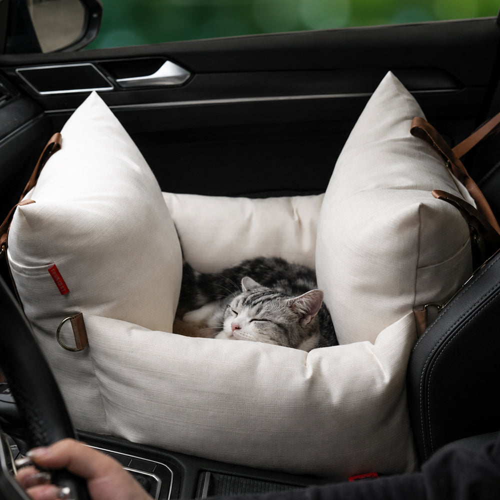 Portable Car Pet Bed for Small Dogs and Cats All-Season Travel Cushion