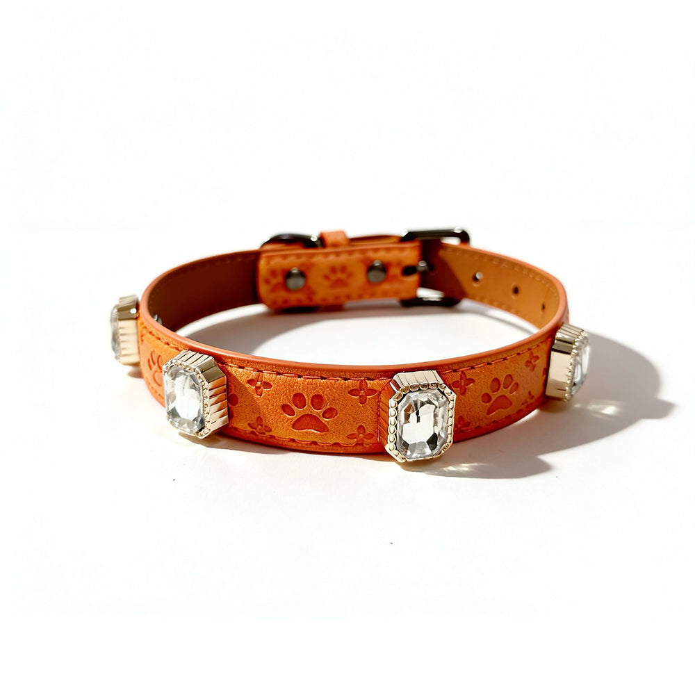 Furbaby™ Luxury Rhinestone Pet Collar | Sparkling Vegan Leather