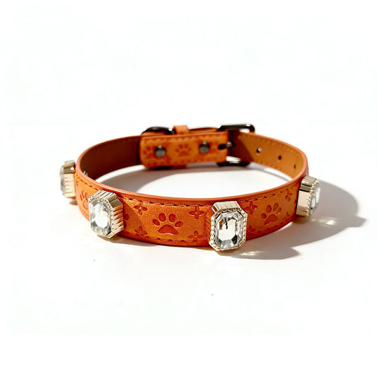 Furbaby™ Luxury Rhinestone Pet Collar | Sparkling Vegan Leather