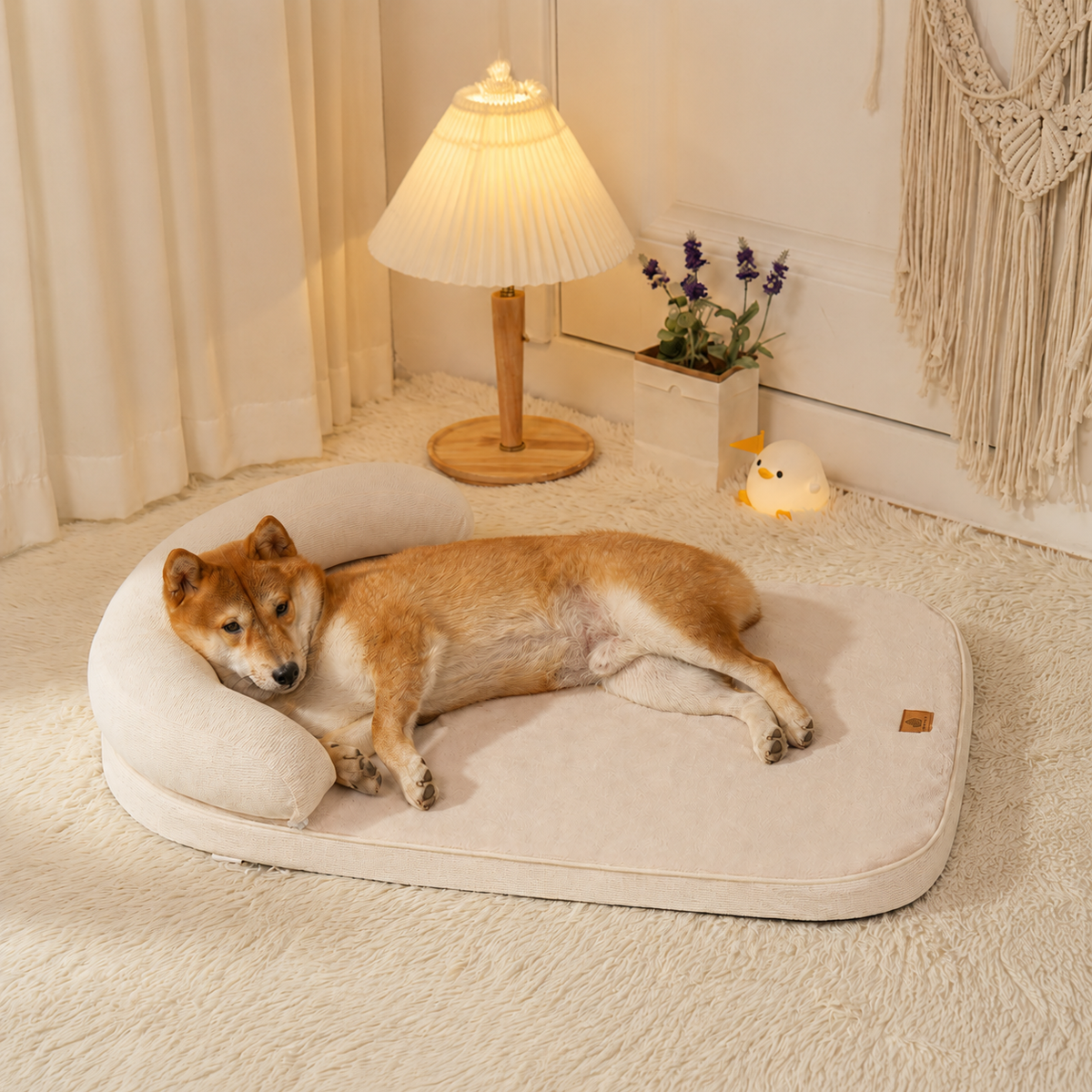 Beige pet mat lifestyle demo
