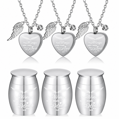 Memorial keepsake necklace details