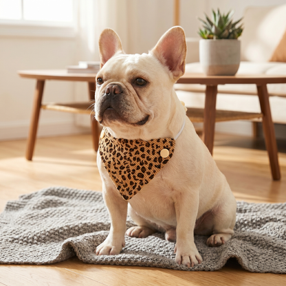 DIY & Custom Crafted | Personalized Leopard Print Pet Bandana