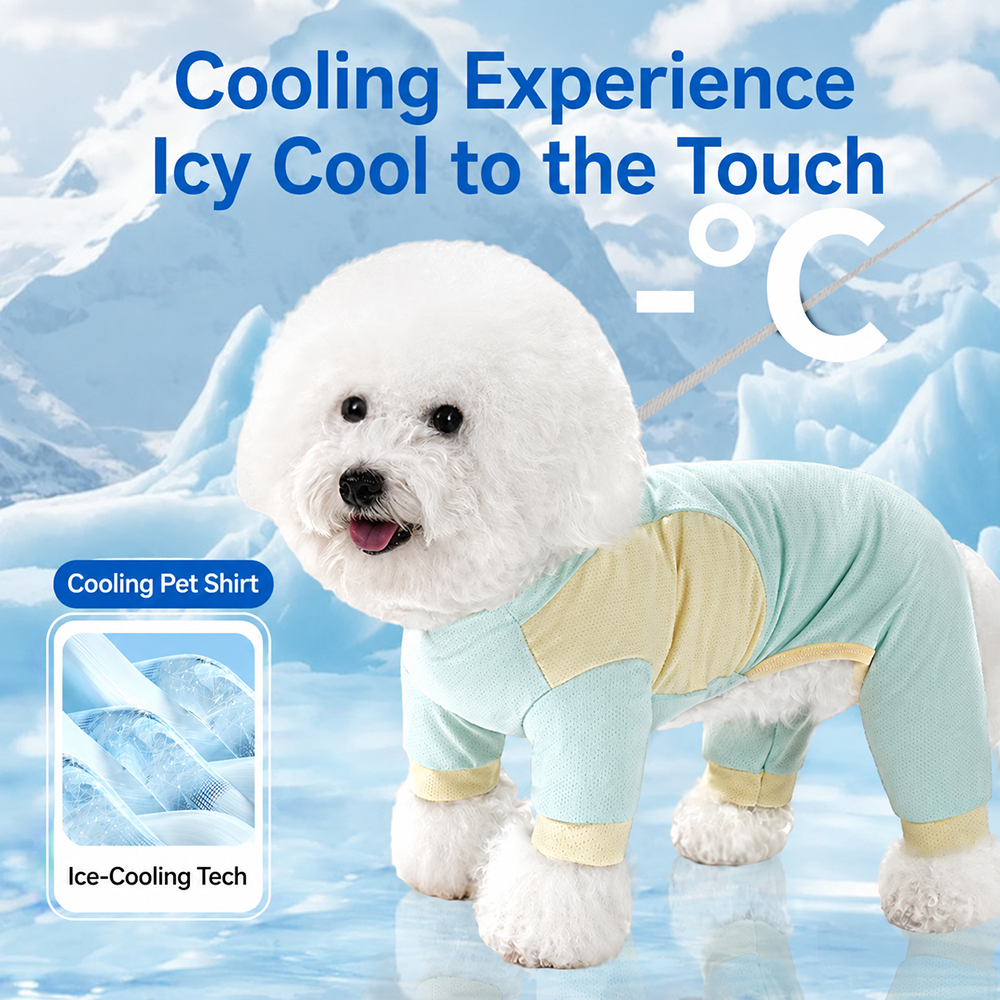 Ice cool pet shirt full-body outfit