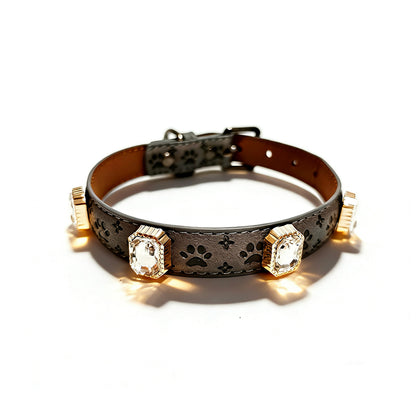 Furbaby™ Luxury Rhinestone Pet Collar | Sparkling Vegan Leather