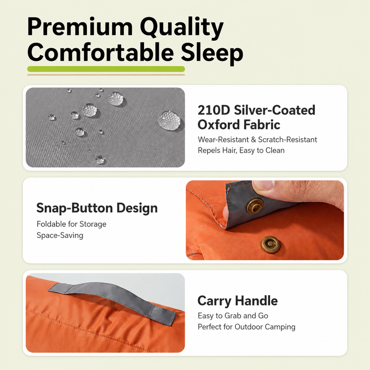 Premium quality features