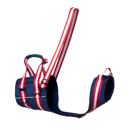 Dog lifting harness side product view
