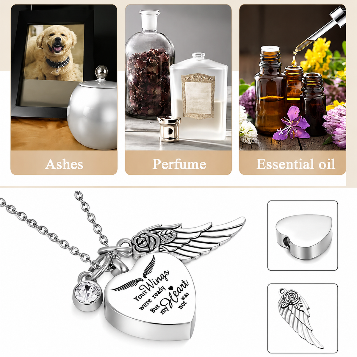 Pet memorial keepsake uses