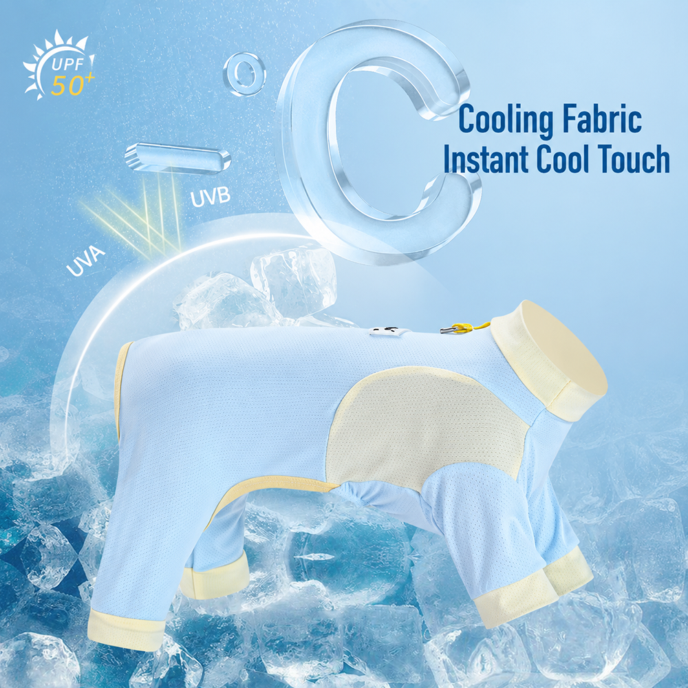 Cool-touch pet outfit fabric