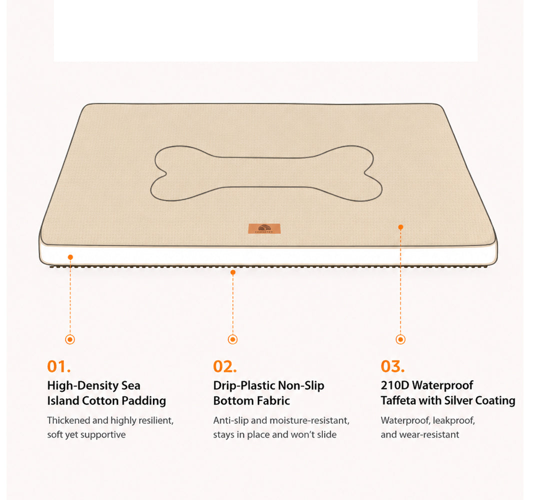 Summer Cooling Oxford Fabric Pet Bed for Cats and Small to Medium Dogs