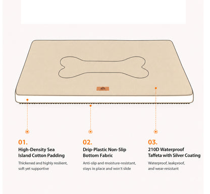 Summer Cooling Oxford Fabric Pet Bed for Cats and Small to Medium Dogs