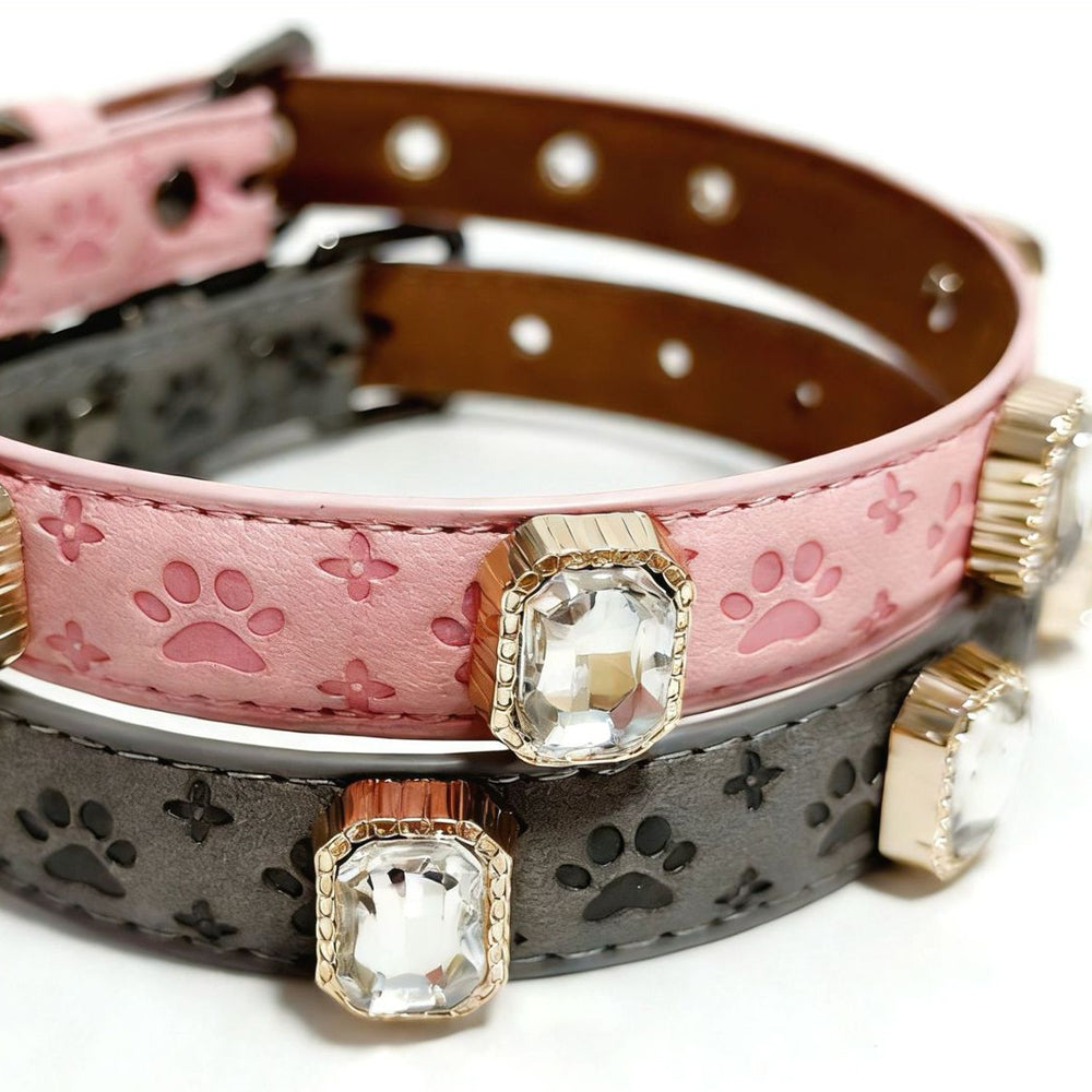 Furbaby™ Luxury Rhinestone Pet Collar | Sparkling Vegan Leather