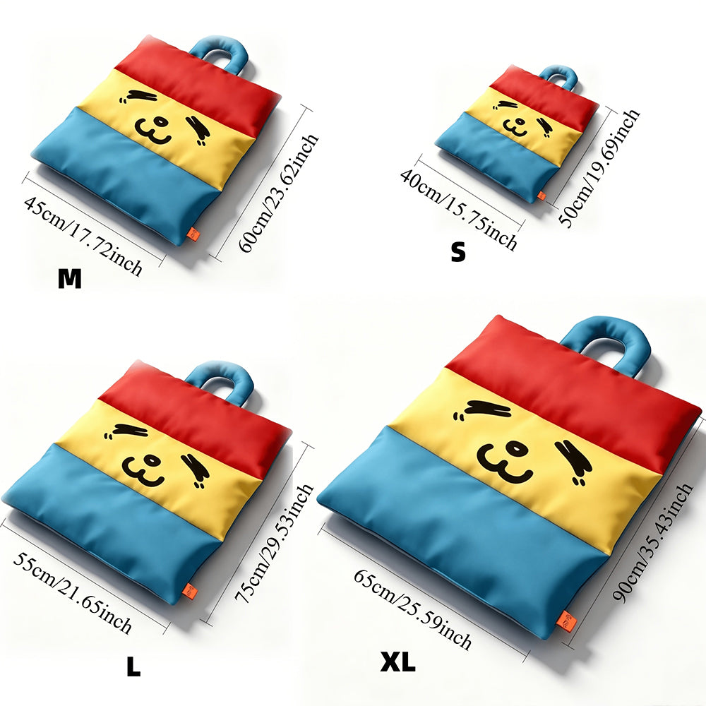 Colorblock pet mat size guide