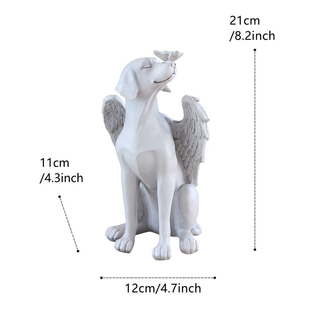 Angel dog memorial statue dimensions