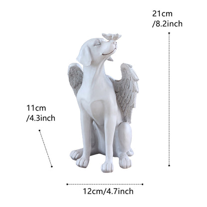 Angel dog memorial statue dimensions