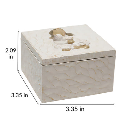 Pet Memorial Urn Box - Resin Dog or Cat Keepsake Ashes Storage