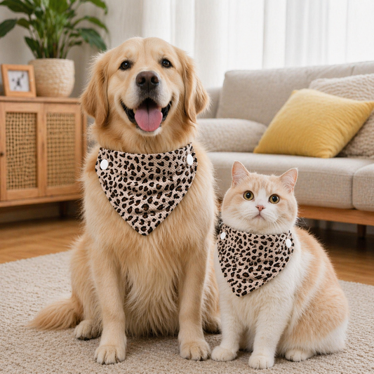 DIY & Custom Crafted | Personalized Leopard Print Pet Bandana