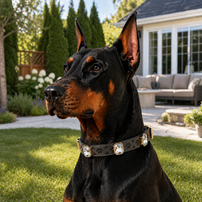 Furbaby™ Luxury Rhinestone Pet Collar | Sparkling Vegan Leather