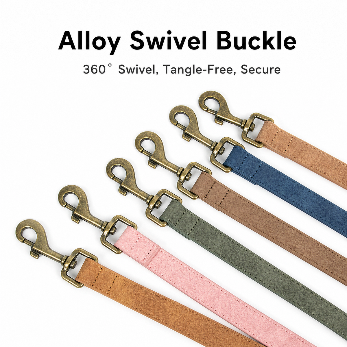DIY Vintage Frosted Leather Pet Collar