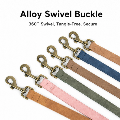 DIY Vintage Frosted Leather Pet Collar