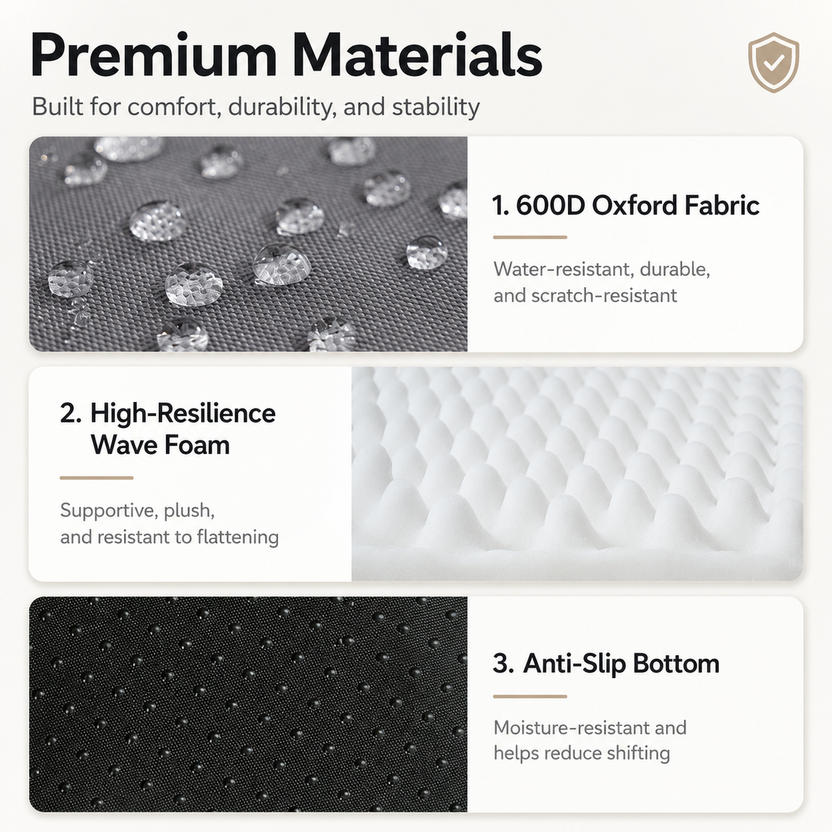 Premium materials