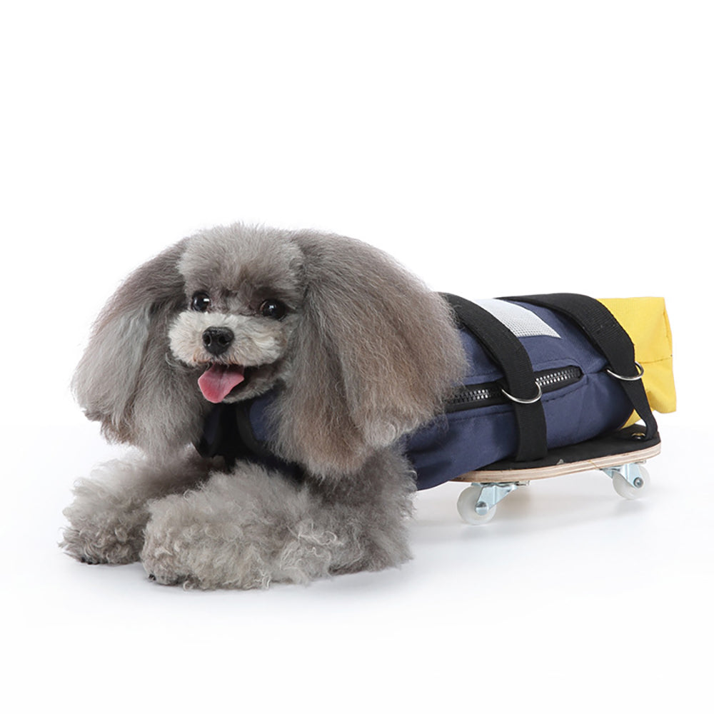 Dog Mobility Support Skateboard Cart