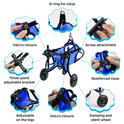 Adjustable Dog Wheelchair for Back Legs