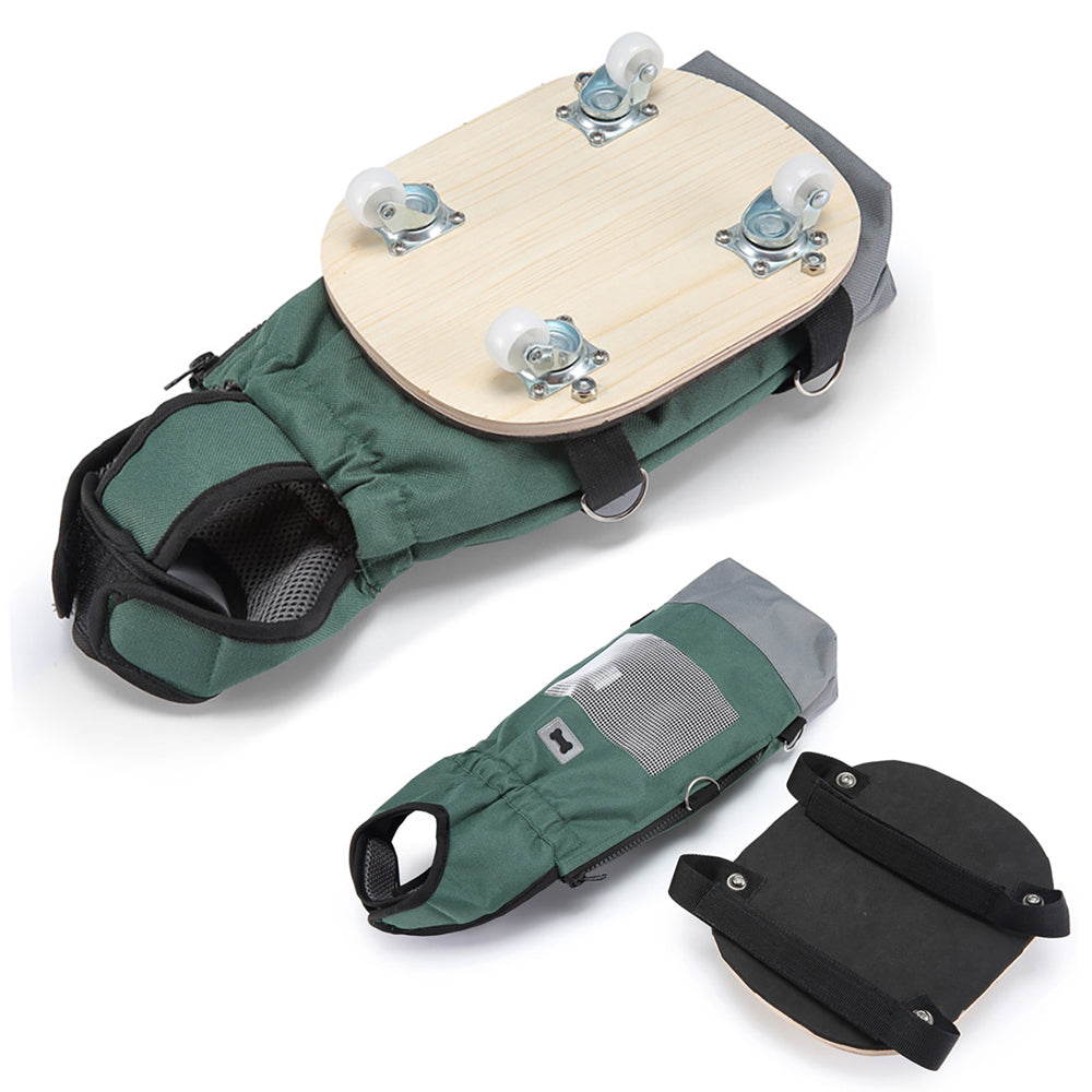 Dog Mobility Support Skateboard Cart
