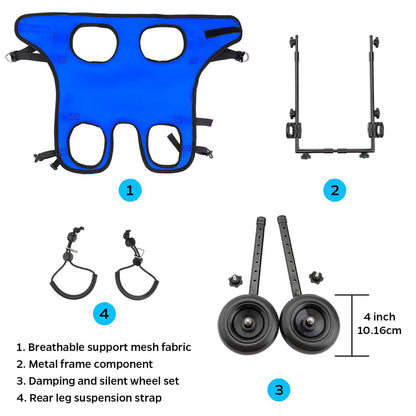 Adjustable Dog Wheelchair for Back Legs