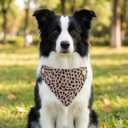 DIY & Custom Crafted | Personalized Leopard Print Pet Bandana