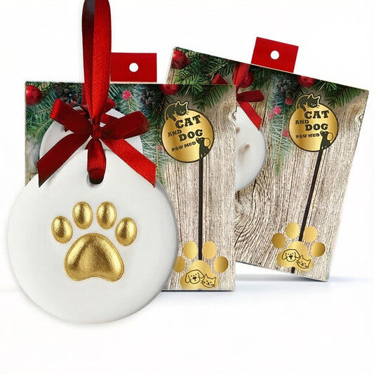 Pet paw print clay kit gift box