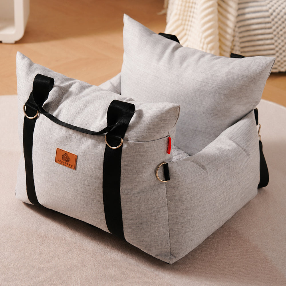 Portable Car Pet Bed for Small Dogs and Cats All-Season Travel Cushion