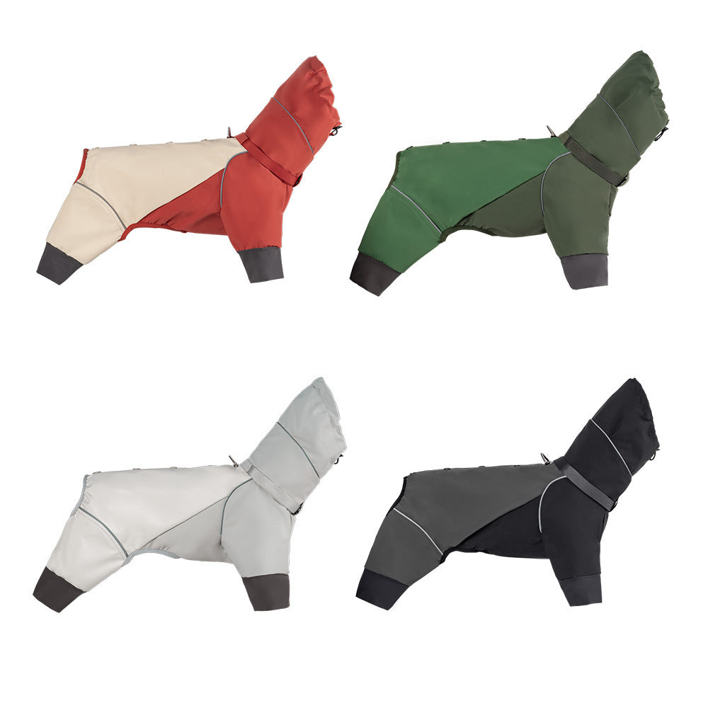 Four Leg Dog Raincoat Waterproof  Pet Jacket