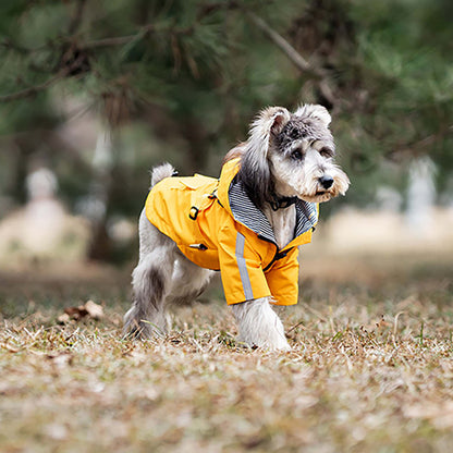 Waterproof Dog Raincoat with Built-in Harness