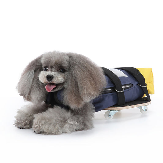Dog Mobility Support Skateboard Cart