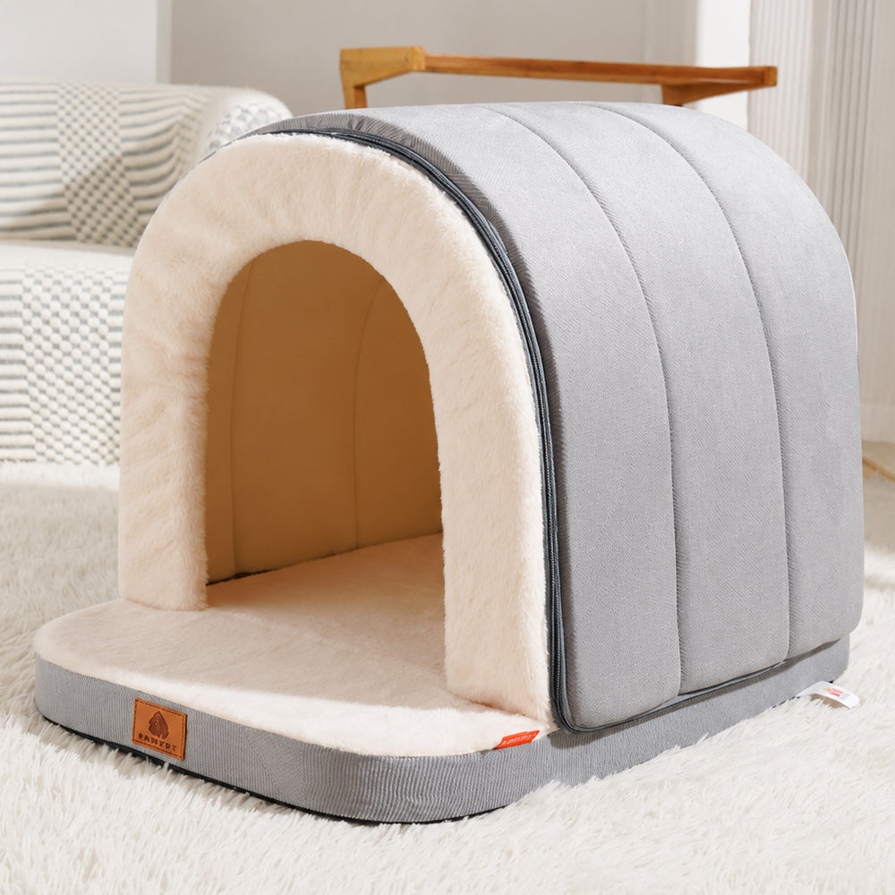 Warm Three-Sided Pet Bed for Cats and Dogs All-Season Sleeping Mat