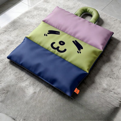Green colorblock cooling pet mat