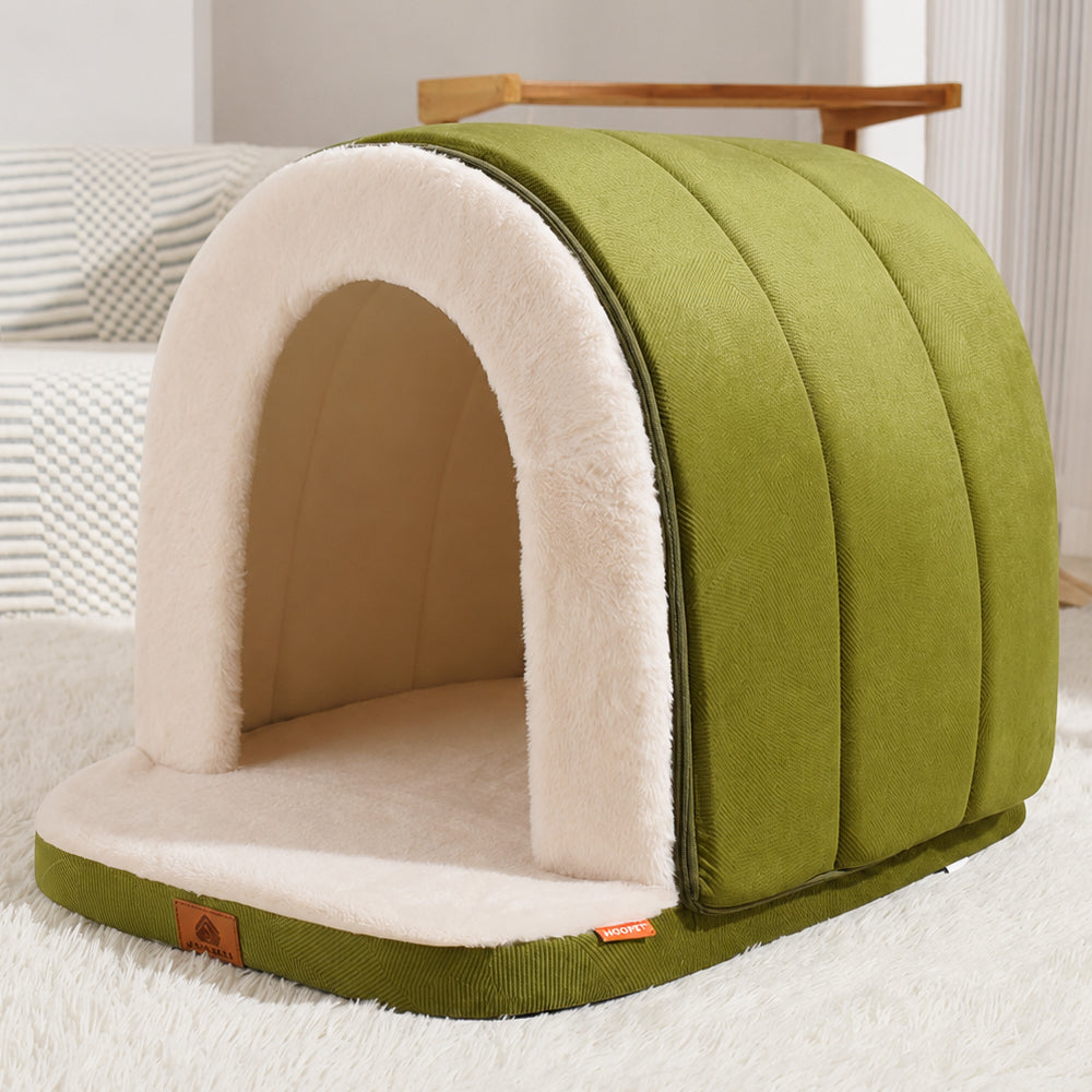 Warm Three-Sided Pet Bed for Cats and Dogs All-Season Sleeping Mat