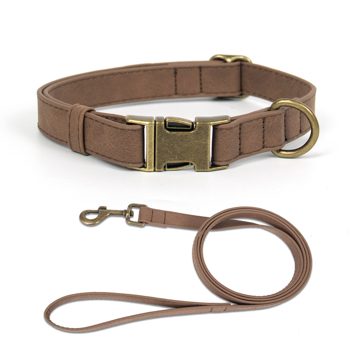 DIY Vintage Frosted Leather Pet Collar