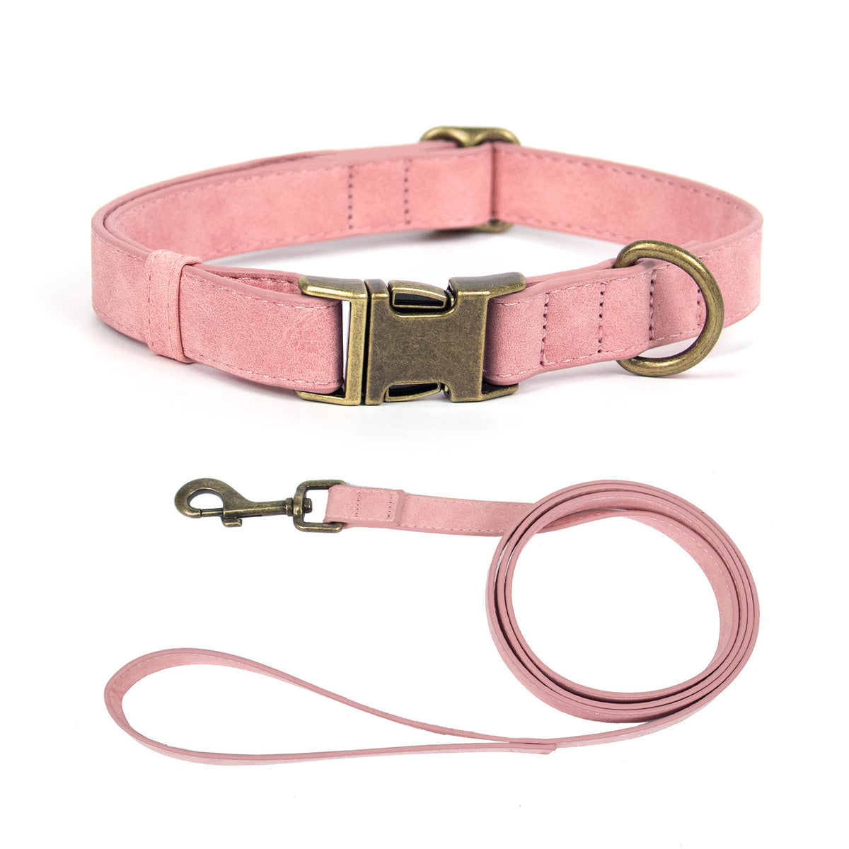 DIY Vintage Frosted Leather Pet Collar