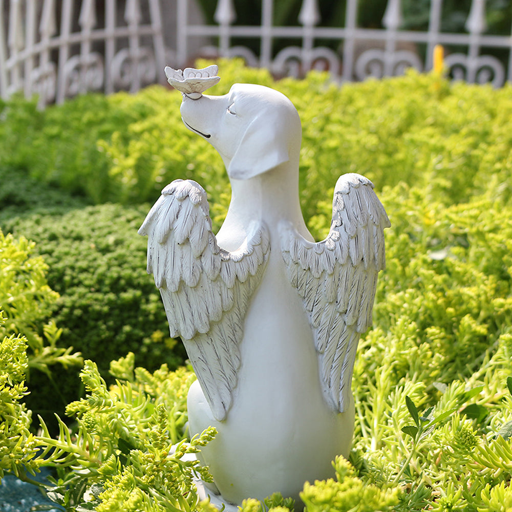 Back view showing the detailed angel wings